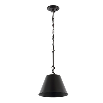 Harper Industrial Farmhouse Iron LED Pendant - JONATHAN Y